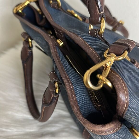 💯Authentic Prada Canapa in Denim🍀 - Picture 14 of 17